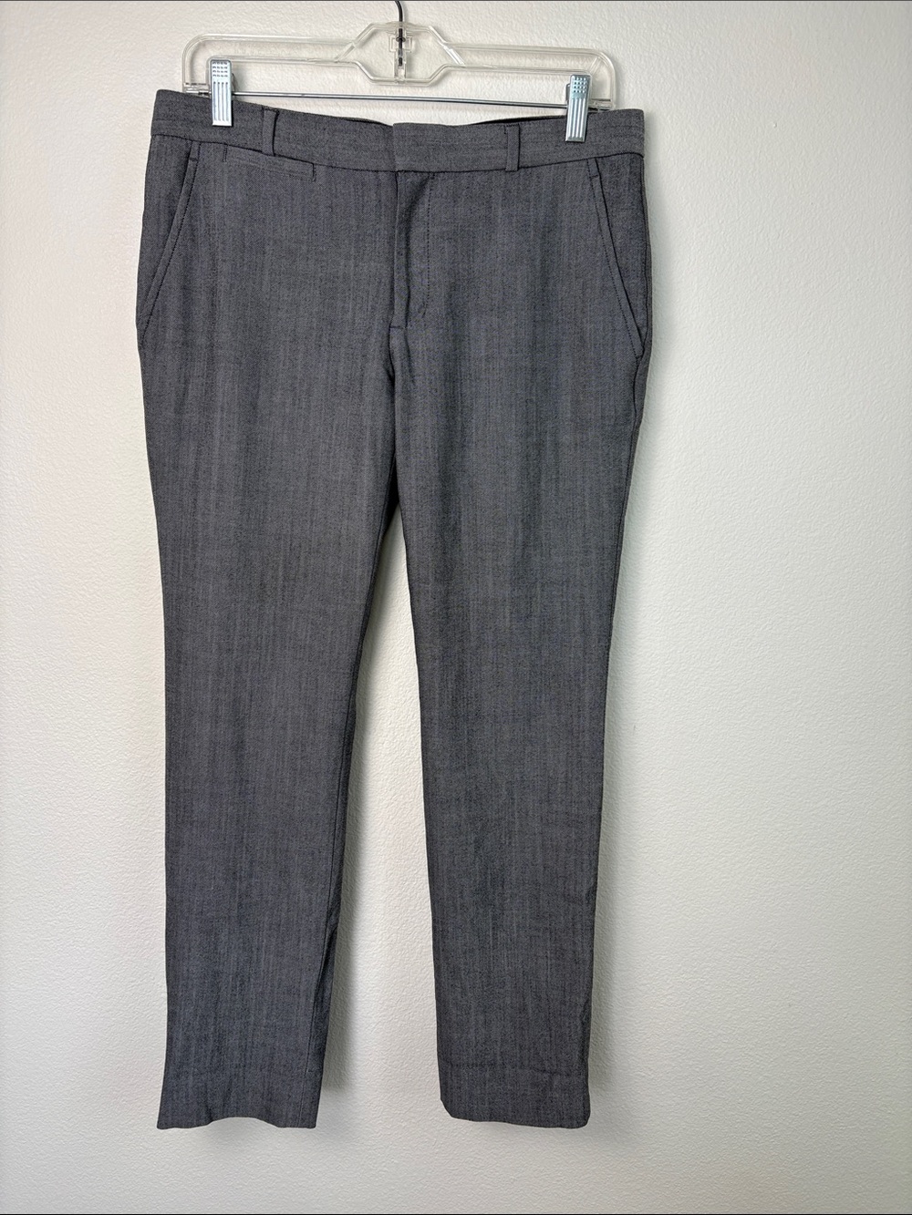 Banana Republic Charcoal Gray Harper Pant Wool Blend Trousers Petite 6